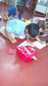 "Let me Concentrate. I am DRAWING!"